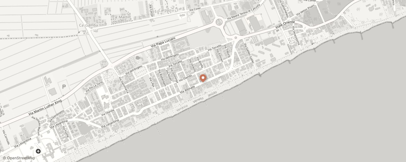 Mappa: Via Altinate, 85, 30016 Lido di Jesolo